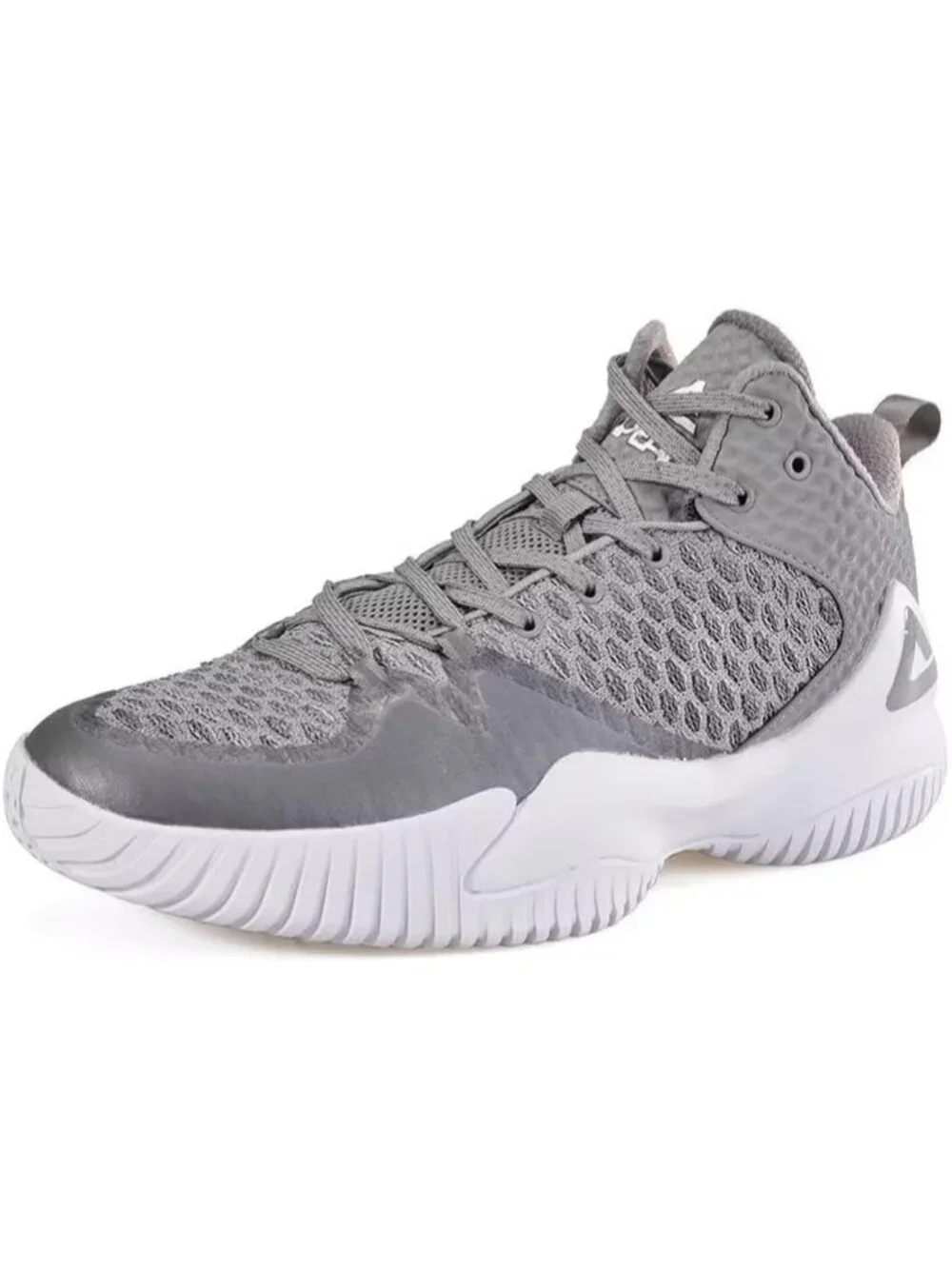 Men's Silver Gray Lou Williams Streetball Outdoor Breathable Basketball Shoes